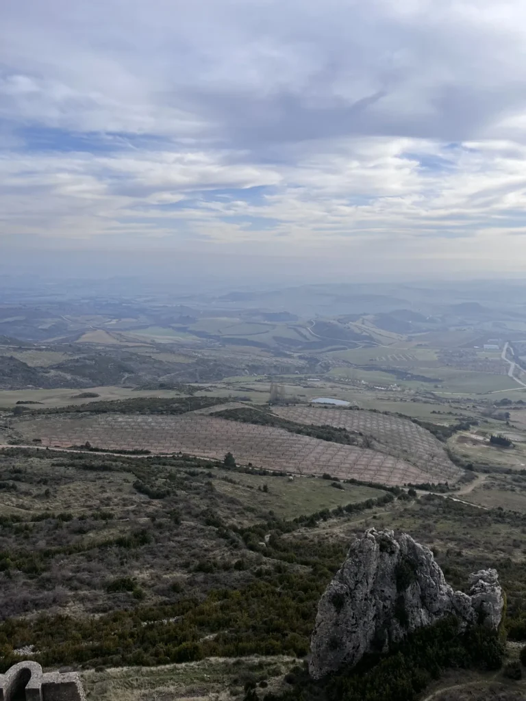 Vista del paisaje desde el castillo